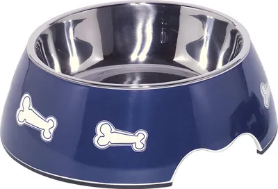 Produktbild von Nobby Melamin Napf Bone blau, Größe: L
