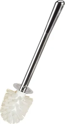 Produktbild von Sanwood Coppa titan  6402487  WC Weiß Bürstenkopf mit Edelstahl Griff WC Bürste rostfreie Klobürste - Ersatztoilettenbürste - Ersatzklobürste