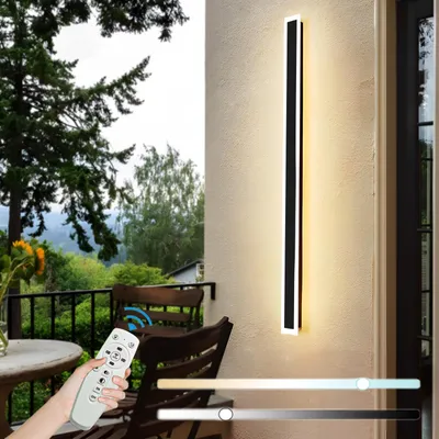 Productafbeelding van Dimbare LED-Buitenwandlamp met Afstandsbediening, 25 W, 120 cm