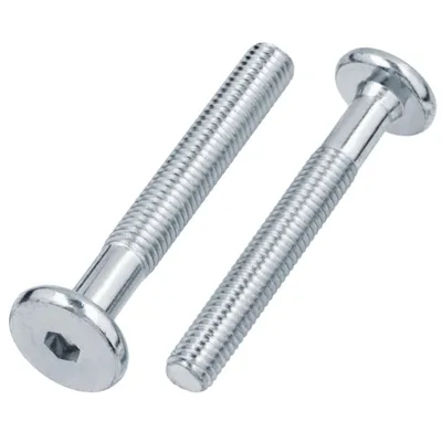 Immagine prodotto di Viti a testa piatta M6 x 50 con esagono incassato 50 viti per mobili Connettori per mobili