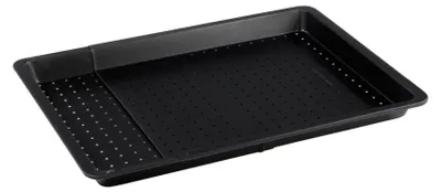 Produktbild von Zenker Backblech perforiert (52-37 cm x 33 cm), Ofenblech, ausziehbar & verstellbar, Lochblech, universal geeignet für Baguette, Kuchen, Pizza & Plätzchen