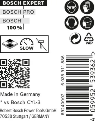Image de Bosch EXPERT MultiConstruction CYL-9 Bohrer 10tlg 8x80x120mm
