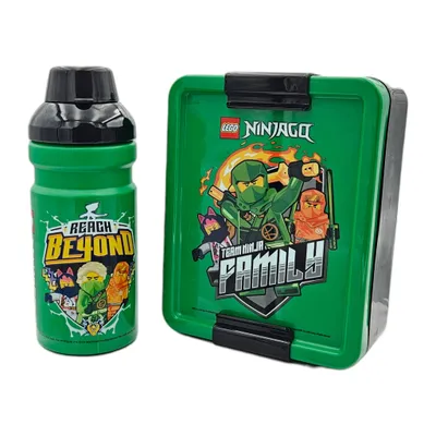 Produktbild von LEGO Trinkflasche + Brotdose LUNCH SET NINJAGO GREEN grün
