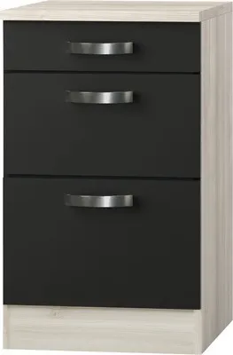 Produktbild von Optifit Auszugunterschrank Faro220 BxTxH 50 x 60 x 84,8 cm anthrazit matt zerlegt Anschlag reversibel KUFR U536-9+
