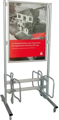 Produktbild von Werbe-Fahrradständer Economy Klapprahmen DIN A1