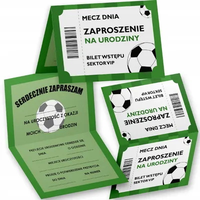 Immagine prodotto di Invito di compleanno - DLA FANÓW PIŁKI NOŻNEJ NA PRZYJĘCIE