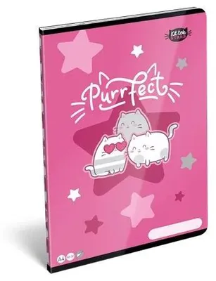 Zošit, A4, štvorčekový, 32 listov, LIZZYSULI, "Kit tok Stars Purrfect"