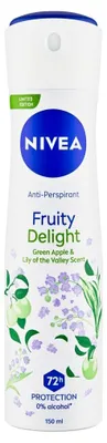 Immagine prodotto di Nivea Fruity Delight Spray antitraspirante, 150 ml - Protezione fresca e duratura per la pelle