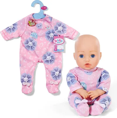Produktbild von BABY born rosa Strampelanzug mit Blumen für 43cm Puppen