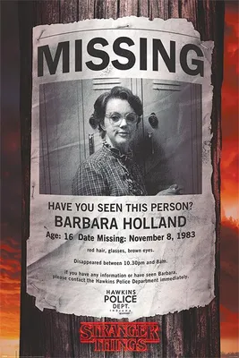 Produktbild von Poster Stranger Things Barb fehlt
