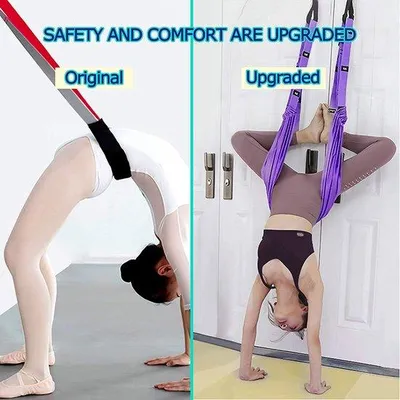 Produktbild von Xemz Yoga Fitness Stretchband, verstellbarer Beinspanner für Rückenbiegen, Hilfstrainer für Beinflexibilität - ShopFlot