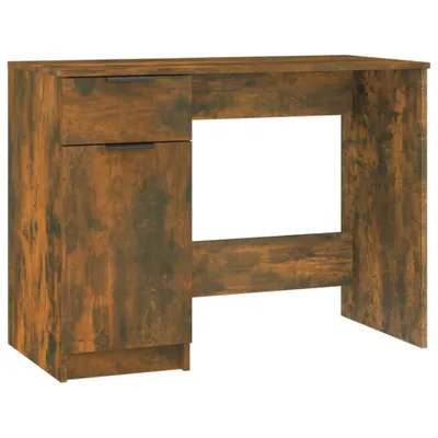 Produktbild von vidaXL Schreibtisch Räuchereiche 100x50x75 cm Holzwerkstoff