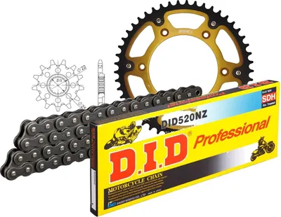 Produktbild von Kettensatz DID Stealth 520NZ / 118 Clipschloss gold