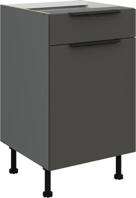 Produktbild von Unterschrank mit Schublade LUNARA – Breite 50 cm, Graphit/Anthrazit