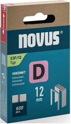 Produktbild von Flachdrahtklammer D Typ 53 F B11,3xL12mm Draht-B.1,25mm 600 St.NOVUS