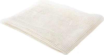 Obrázek produktu pro BELIANI Protiskluzová podložka bílá PVC 110 x 140 cm obdélníková síťovina pod koberec