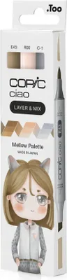 Productafbeelding van COPIC® 220750312 COPIC® Ciao Mellow Palette Layoutmarker-Set farbsortiert 1,0 + 6,0 mm, 3 St.