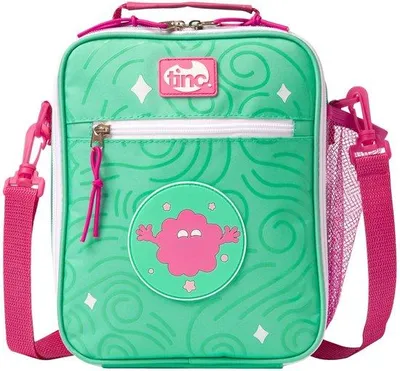 Produktbild von Isolierte Lunchbox für Kinder, wasserdicht, grün, mit Trinkflaschenhalter