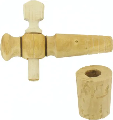 Produktbild von Holz-Vinaigrierhahn mit Korkverschluss 2,5 9 x 69