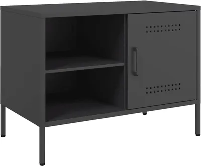 Obrázok produktu pre vidaXL TV skrinka čierna 68x39x50,5 cm oceľ