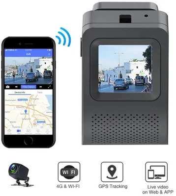 Image de Caméra embarquée automatique 1080p avec surveillance à distance et connexion 4G