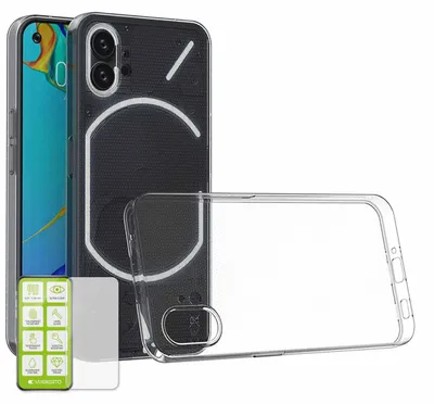 Obrázek produktu pro Pro nic Telefon 1 Silikonové TPU pouzdro + H9 Skleněné pouzdro na mobilní telefon Kryt Ochrana