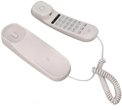 Zdjęcie produktu dla Retro telefon stacjonarny - funkcja oświetlenia otoczenia - biały - styl vintage - oszczędza miejsce - idealny do domu - nowoczesny tryb