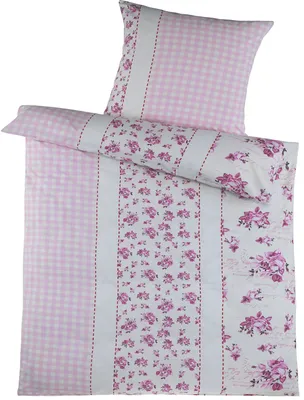 A bedding set laid out flat, showing the pattern and design.