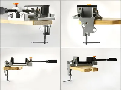 Image de Étau de serrage rapide 100 mm, bouton robuste en alliage d'aluminium moulé sous pression pour presses, établis