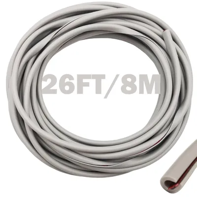 Immagine prodotto di Barriera di protezione per auto, a forma di U, 8 metri, grigia, in PVC