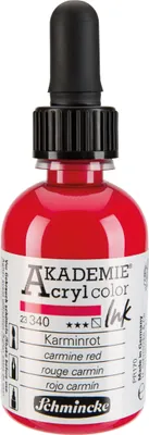 Karminrot - 50ml Akademie Acrylcolor Ink in Pipettenflasche Schmincke 23 340 024