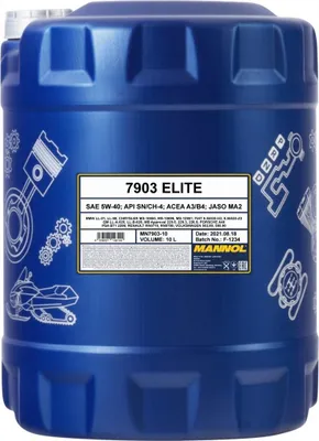 Produktbild von 10 Liter MANNOL 5W-40 ELITE MB 229.5 VW 502 00 VW 505 00 Porsche A40 Renault RN0700 Renault RN0710 MB 229.3 MB 226.5 BMW Longlife-01 BMW Longlife-98 PSA B71 2296 Fiat 9.55535-H2 Fiat 9.55535-Z2 Chrysler MS-10850 Chrysler MS-10896 Chrysler MS-12991 GM LL-A-025 GM LL-B-025