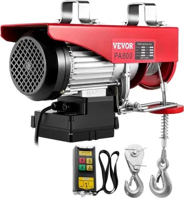 Imagen del producto de Grúa eléctrica de 800 kg, con control remoto, para garaje y motor