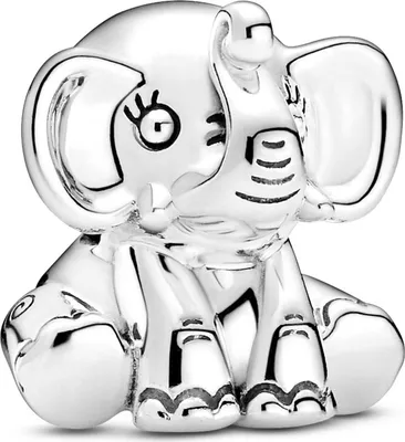 Produktbild von Pandora People Charm 799088C00 Ellie The Elephant Silber 925