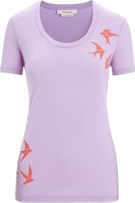 Produktbild von Icebreaker Tech Lite Ii Scoop Shapes Merino Kurzarm-t-shirt Lila XS Frau Lila XS
