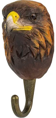 Obrázek produktu pro Dekorativní háček na zeď "Wildlife Garden" s motivem kamenného orla (ručně vyřezávaný)