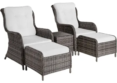 Produktbild von tectake® Aluminium Rattan Sitzgruppe Benissa für 2 bis 4 Personen
