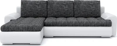 Produktbild von Ecksofa  mit Schlaffunktion,  2 Bettkästen, TOKIO 230x155cm, Links, Dunkelgrau&Weiß