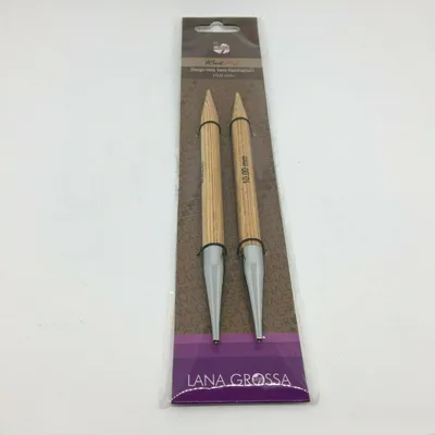 Produktbild von WOLLZEIT! Lana Grossa Vario Nadelspitzen Design-Holz Druck Wollzeit - Auswahl Größe 10.0 mm
