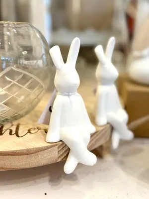 Produktbild von Storefactory Hase PELLE weiß | Ø6x13cm
