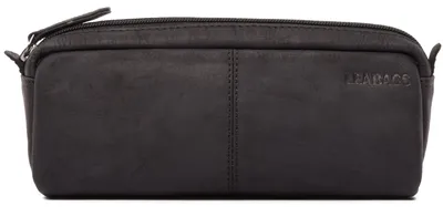 Produktbild von Leder Etui für Großes Werkzeug I Etui für Universität, Schule I Etui für Stifte I Leder Etui I Natur Schwarz