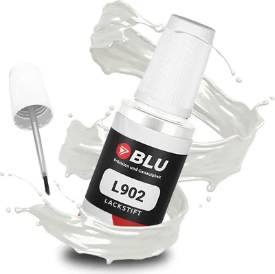 Produktbild von BLU Auto Lackstift Weiss kompatibel für Skoda L902 Grauweiss | Auto Lack Reparatur Ausbesserungslack