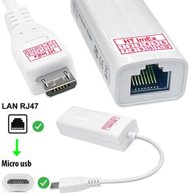 Produktbild von micro USB to 10/100 Mbps RJ45 Ethernet LAN Network Adapter für Android