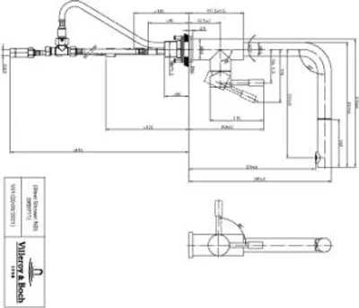 Produktbild von Villeroy & Boch Steel Shower Edelstahl massiv Niederdruckarmatur