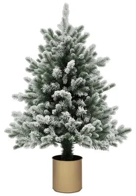 Produktbild von Künstlicher Weihnachtsbaum 100 cm mit Schnee, 130 Spitzen, HOMCOM, Dekoration