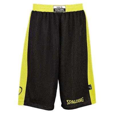 Immagine prodotto di Pantaloncini reversibili Spalding Essential - nero/giallo - Taglia: XXS, 300501406