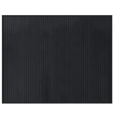 Image de vidaXL Tapis Rectangulaire Noir 80x100 cm Bambou