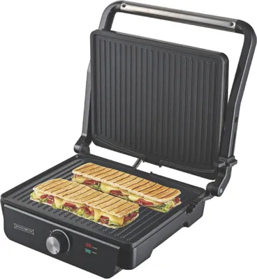 Obrázek produktu pro Panini gril, 2000 W, nepřilnavý, 180 ° otevřený, 30 x 24 cm