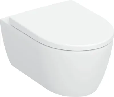 Produktbild von Geberit iCon Set Wand-WC Tiefspüler, geschlossenes Keramikdesign, TurboFlush, inklusive WC-Sitz, 503.045.00.1