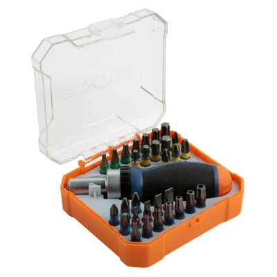 Produktbild von Dexter 31-teiliges Bit- und Schraubendreher-Set mit Ratsche